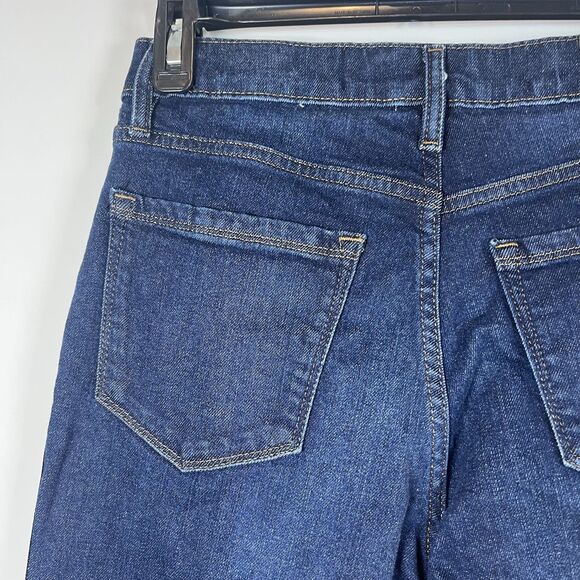 NWT Karl Lagerfeld Women Straight Leg Logo Black Tape Blue Jeans Size 2  $99.50 - Picture 6 of 9